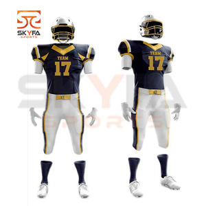 wholesale American Custom Design Your Own Sleeveless Sublimation Football Uniform for sale - Product Image 3