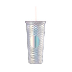Gobelet en plastique de 22 oz avec paille, vente en gros, fabricant OEM, personnalisable - Product Image 1