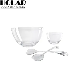 [Holar] 台湾制厨房餐桌沙拉上菜碗配亚克力勺子