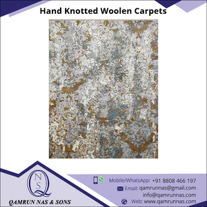 Tapis en laine noué à la main de qualité supérieure d'origine indienne ensembles de tapis de Style moderne de conception tibétaine pour la prière à la maison en gros - Product Image 3