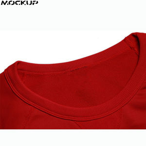 Sweat-shirts en molleton de coton à col rond personnalisés, lourds, unis, teints, OEM, pull-over personnalisé - Product Image 5