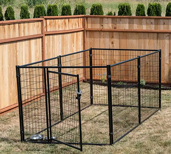 Offre Spéciale Premium soudé treillis métallique chien chenil extérieur maison Cages Cage en métal pour animaux de compagnie
