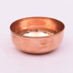 Cuenco de cobre para uso en restaurantes y utensilios de cocina y martillado con ensaladeras redondas para tamaño y venta personalizados - Product Image 5