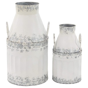 Jarrón de acero galvanizado de diseño hecho a mano, forma redonda moderna para jarrón de suelo o maceta, última llegada - Product Image 3