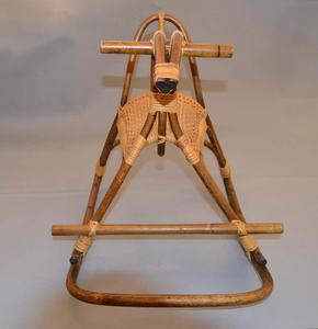 CHEVAL À BASCULE EN ROTIN NON TOXIQUE, ROBUSTE ET DURABLE / MEUBLES EN ROTIN POUR ENFANTS MEILLEUR PRIX DU VIETNAM // Rachel : +84896436456 - Product Image 5