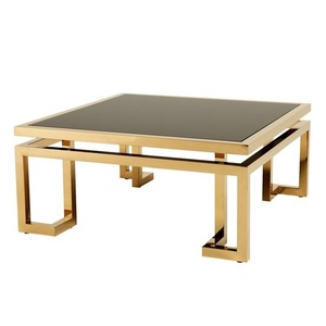 เฟอร์นิเจอร์ยอดนิยมตกแต่งโต๊ะกลางโลหะแฮนด์เมดตกแต่งสีทองตกแต่งโต๊ะกาแฟหรูหราราผู้ค้าส่งราคา - Product Image 5