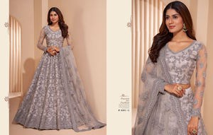 Lehenga Choli-Red de diseñador para el trabajo, última colección, 2022 - Product Image 3