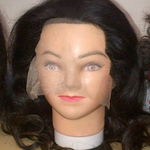 วิกผมแท้ถักจากอินเดีย,วิกผมลูกไม้ธรรมชาติสีดำ FEDEX จัดส่งฟรีปลายฤดูร้อน - Product Image 1