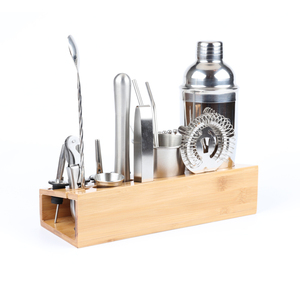 Juego de barra agitadora de acero inoxidable personalizable, kit de barman de metal con diseño y logotipo personalizados - Product Image 3