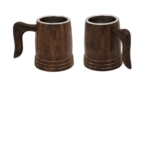 Custom design <b>Top</b> Quality Manufacturer Beer wood mug Drinking Mugs Manufacturer Indian Factory - Product Image 4