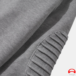 Verano 2024 hombres Otoño Invierno con capucha calle manga larga suelta Color sólido con capucha Casual Tops sudaderas con capucha para hombres - Product Image 6