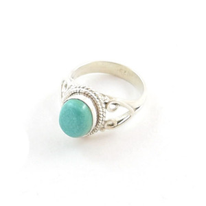Unakite natural plata esterlina 925 una piedra diseño clásico ligero estilo indio anillo de dedo eternidad vermeil anillo de mujer - Product Image 2