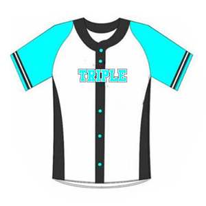 เสื้อเบสบอลแขนสั้นเสื้อกีฬาเสื้อเจอร์ซีย์ออกแบบได้ตามต้องการสไตล์เสื้อซอฟต์บอล - Product Image 1