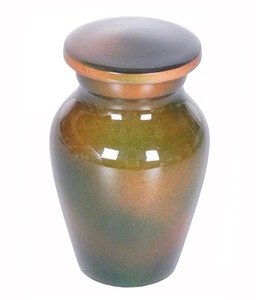 URNA DE RECUERTO CLÁSICA DE METAL RECONOCIMIENTO DE DISEÑADOR MEMORIAL PARA CENIZAS FUNERALES-PEQUEÑA URNA DE RECUERDO - Product Image 4