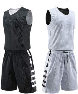 Uniformes de basket-ball vierges à séchage rapide personnalisés entièrement par sublimation, maillot de basket-ball confortable et réversible - Product Image 4