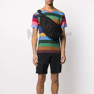 Camisetas Casuales para Hombre al por Mayor con Paneles Decorativos, Manga Corta, Mezcla de Poliéster/Algodón, Ecológicas y Transpirables - Product Image 2