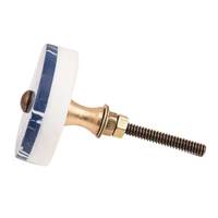 Vente en gros de boutons de ferme en pierre bleue, poignées de porte de Texture Unique, poignées de porte pour armoire et commode 3.81 cm SFK-67