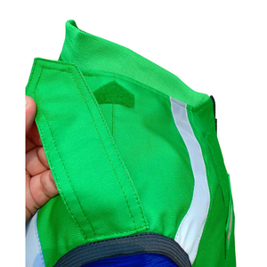 Gilet de sécurité réfléchissant fabriqué en usine, haute visibilité, vert, en maille, sans manches, vêtements de travail pour adultes - Product Image 3