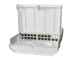 Commutateur MikroTik CRS318 16P 2S + OUT 72M | NetPower 16P 16x RJ45 1000 Mb/s PoE 2x SFP + | Full-Duplex & Half-Duplex - Product Image 2