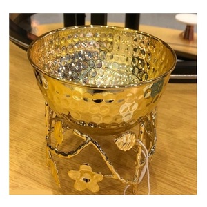 Set Of 2 Aluminium Gold Color Decorative <b>Bowl</b> With Highest Quality Chocolate <b>Snacks</b> <b>Bowl</b> At Cheap Price - Product Image 6