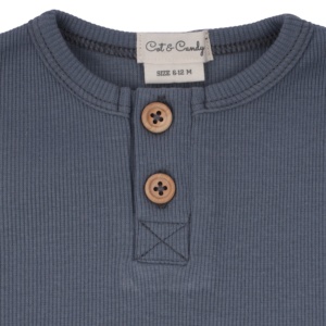 Body de manga larga de algodón orgánico para bebé, y Oekotex GOTS, 100% - Product Image 4