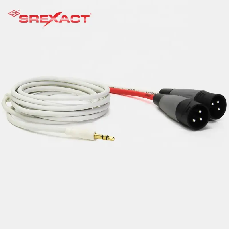 Xlr Cable Plug Mini TRS 3.5mm Stereo Plug To 2x XLR Male Audio Cable