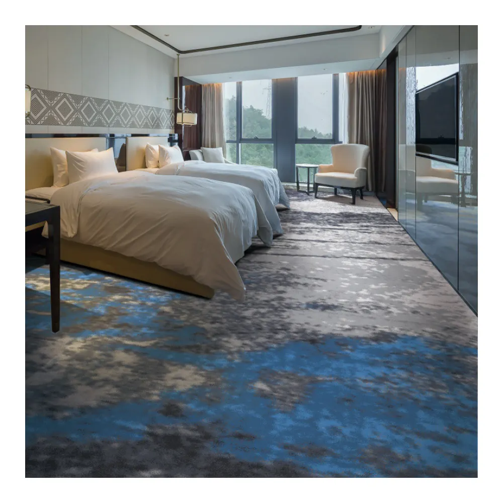 Tapis Salon Moderne Impor dari Hotel Cina Karpet Bule Karpet Buatan Tangan Khusus