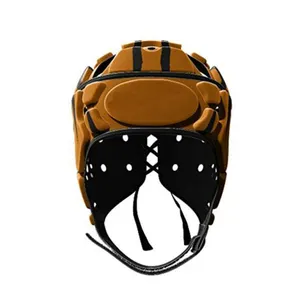 2025 Drapeau Demi-Face Soft Shell Rembourré Casque Football Personnalisé Formation Casque De Sécurité Football / Rugby Casques De Sport - Product Image 1