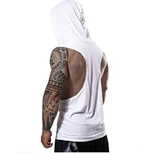 Latest fitness custom stringer hoodie tank tops muscle,tank top men plain screen printed gym vest for men - Product Image 3
