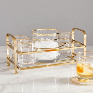 Verres à bordure dorée écologiques - Product Image 1
