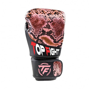 ถุงมือชกมวยหนังทนทานถุงมือฝึกซ้อมแบบมืออาชีพปรับแต่งได้ - Product Image 1