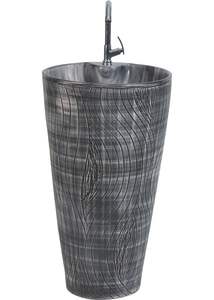 สีดําด้าน สิทธิพิเศษทางเลือก เครื่องสุขภัณฑ์เซรามิกคุณภาพระดับพรีเมียม อ่างล้างหน้า Seltos สําหรับโรงแรมระดับเจ็ดดาว - Product Image 3