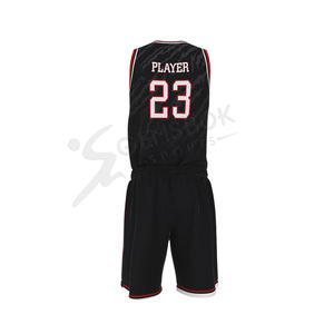 ชุดบาสเก็ตบอลสำหรับผู้ชายชุดบาสเก็ตบอลแห้งเร็วใส่สบายระบายอากาศได้ดีดีไซน์ล่าสุด - Product Image 3