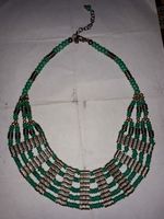 Colliers superposés en perles de verre pour femmes - Bijoux faits main de style bohème multi-brins pour la mode estivale
