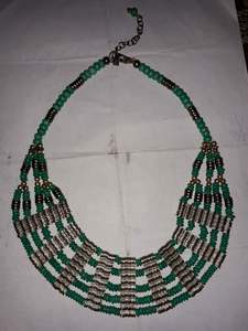 สร้อยคอลูกปัดอะคริลิก/เรซิ่น/ลูไซต์สั่งทำพิเศษ พร้อมต่างหูเข้าชุด ดีไซน์ลายอาเกตสุดอินเทรนด์ สำหรับงานแต่งงานและของขวัญงานปาร์ตี้ - Product Image 3