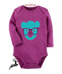 Lindo Mono Azul para Bebé con Estampado de Papá Noel, 100% Algodón Orgánico, Manga Corta, Cuello Redondo, Cierre de Botones a Presión, para Bebés, Otoño - Product Image 4