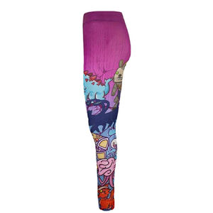 New Women 7/8 Length Sublimation Printing <b>Colorful</b> Fitness Sports Leggings - Product Image 6