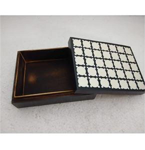 Caja de exhibición de resina blanca con Chip cuadrado, embalaje de joyería negra, accesorios de joyería, reloj, embalaje de joyería personalizado - Product Image 2