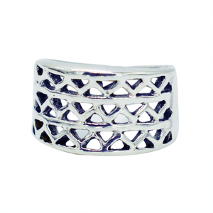 Pure 925 Sterling Silver Cage Designer <b>Rings</b> Wholesale Solid Band Filigree <b>Ring</b> Top Selling Good Quality <b>Plain</b> Fine Jewelry - Product Image 1