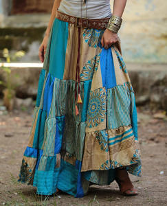 ฤดูร้อน Boho 2021ผู้หญิงสวมใส่ Designer กระโปรงผ้าไหม - Product Image 2