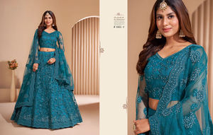 Lehenga Choli-Red de diseñador para el trabajo, última colección, 2022 - Product Image 2