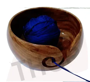 Handmade Antique Wooden Yarn Bowl for Yarn Wool Ball | Yarn Ball Holder Bowl for Knitting bowls