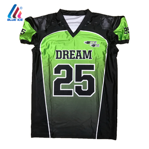 Maillot de football américain entièrement sublimé, nom d'équipe personnalisé, haute qualité, unisexe, coton, manches longues - Product Image 5