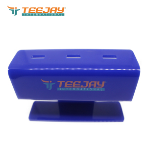 ที่วางแหนบติดขนตา TEEJAY ETS-326 สีฟ้า อะคริลิค ป้องกันแม่เหล็ก ปลายเรียบ ขนาด 10 มม. 3 รู  รับสกรีนโลโก้ สี และขนาดตามสั่ง - Product Image 5