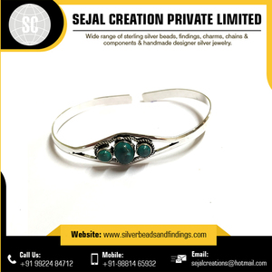 Wholesale Latest <b>Women</b> Natural 925 <b>Sterling</b> <b>Silver</b> Tribal <b>Bracelets</b> - Product Image 4