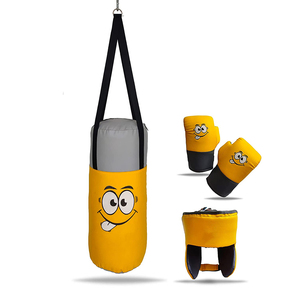 Muay Thai <b>Punching</b> <b>Bag</b> Yellow Color Leather Made Boxing Hanging Sandbag Gym Fitness <b>Punching</b> <b>Bags</b> - Product Image 6