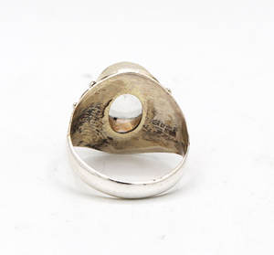 Memoria Jewels Natural <b>Crystal</b> Quartz Oval Cut Gemstone Healing <b>Ring</b> 925 Sterling Silver Handmade <b>Ring</b> Jewelry for Wholesale - Product Image 3