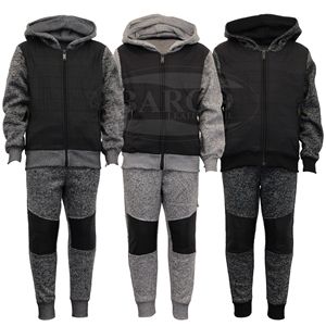 Survêtements pour hommes à capuche de haute qualité, imprimés sur mesure, grandes tailles, avec logo personnalisé et étiquette au col, en tissu molletonné en coton - Product Image 6