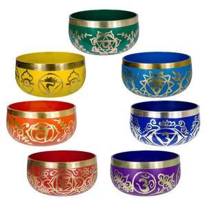 Best Quality Brass Made Tibetan Singing <b>Bowl</b> Latest Handmade Chakra Singing <b>Bowl</b> / Healing <b>Bowl</b> at Wholesale Price - Product Image 1