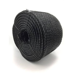 Qualité européenne 3 & 4 brins torsadés Danline emballage noir polypropylène Nylon filet de pêche corde marine approvisionnement direct d'usine - Product Image 5